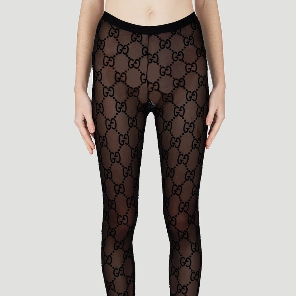 Gucci GG supreme tights in black